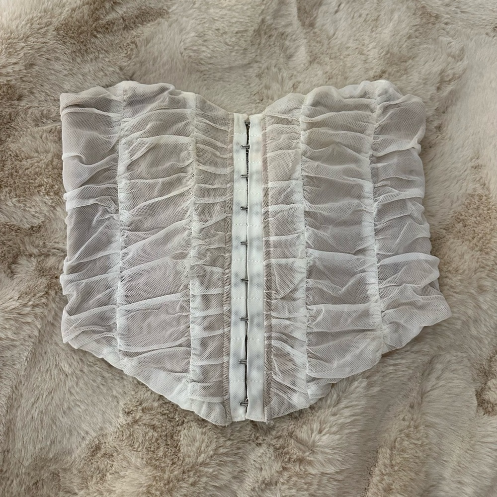 Bobbles & Lace corset top